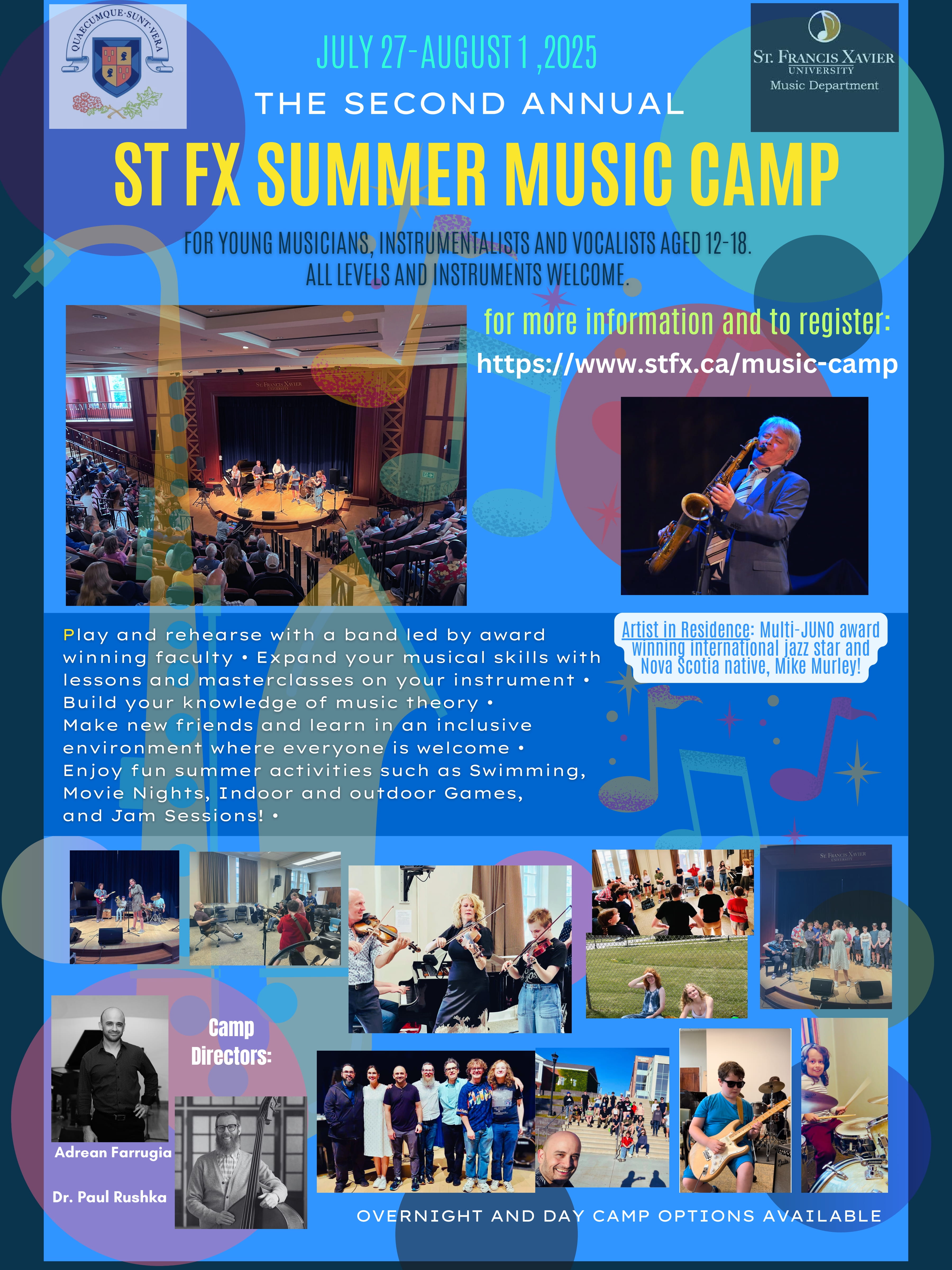 StFX Music Camp St. Francis Xavier University